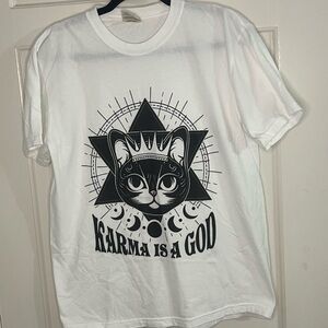 Karma is a God Comfort Colors Classic White Tee